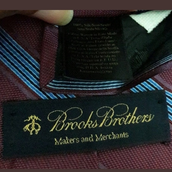 🌟3 For $25🌟 Brooks Brothers 100% Silk Neck Tie - Picture 6 of 6